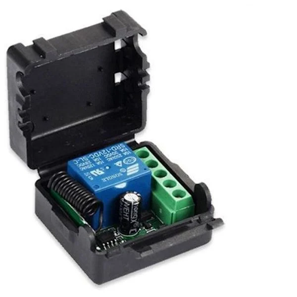 Universal Receiver Switch DC 12V 1CH Relay Receiver Module for Remote Controls, Receiver Only