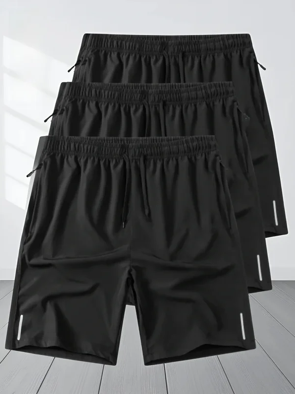 AliExpress - 3 pièces Shorts décontractés hommes course Shorts de sport Shorts de sport pour hommes Fitness basket-ball vêtements de sport plage 