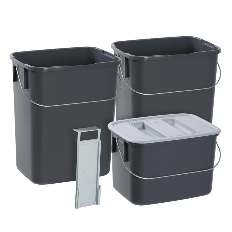 Nordiska Plast 81270008 Kildesorteringssett 2 x 12 l, 1 x 7 l, Lager & miljø
