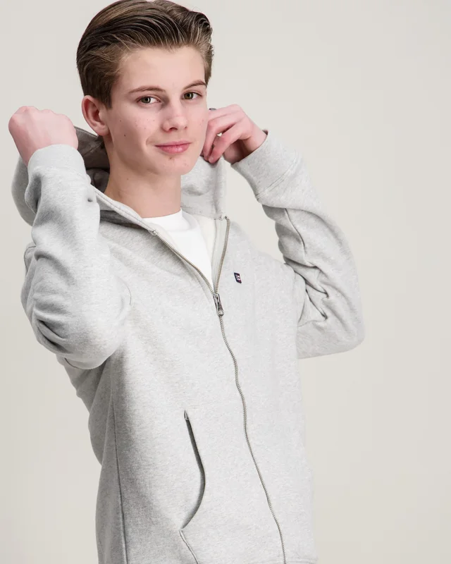 Lexington Steven Organic Cotton Hoodie Gris Sweats à capuche Garçon - Kids Brand Store