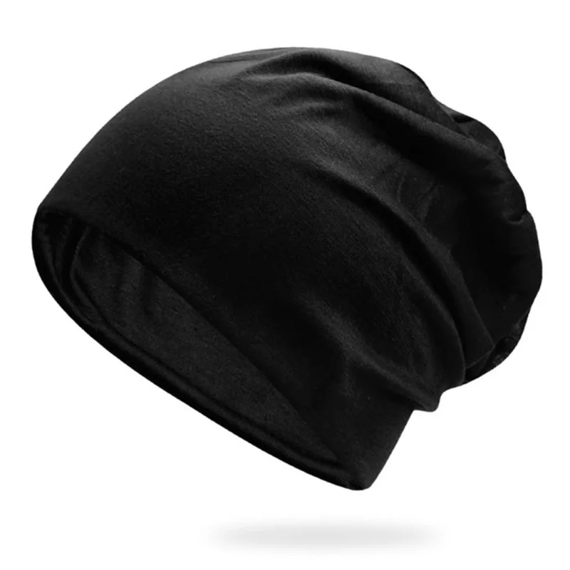 Musta pipo - ohut unisex-pipo / kypäränalusmyssy / urheilupipo naisille ja miehille