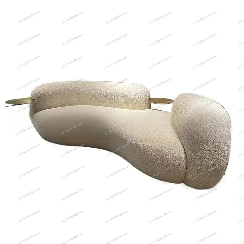 AliExpress - Crèmekleurige windvormige creatieve gebogen bank, lichte luxe Italiaanse minimalistische pea-bank voor kleine appartementen, gasten, 