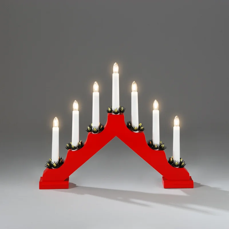 Konstsmide 2262-510LB Adventsljusstake 7 ljus, Belysning