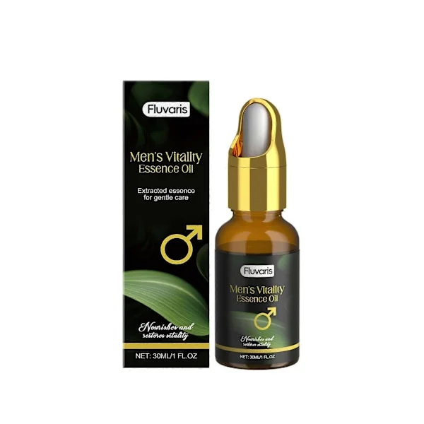 Fluvaris Men's Care Eterisk Olja Mild Örtblandning Återfuktande Hudvårdsolja för Män Massage Essensolja