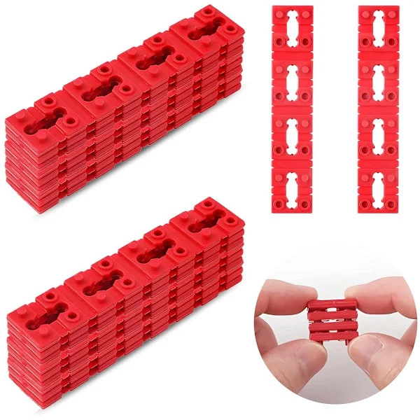 48 Pieces - Outlet Spacers - Switch and Outlet Spacers - Outlet Accessories - Perfect for Securing Loose Outlets - Red