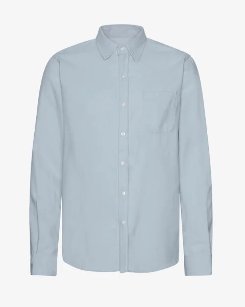 Organic Flannel Shirt - Steel Blue - Male - XS - Sustainable material - Ethical production