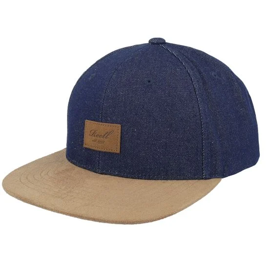Reell - Blau snapback Cap - Suede Cap Pure Denim Snapback @ Hatstore