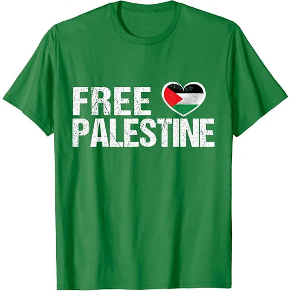 Palæstina Flag hjerte Free Palestine T-shirt Style 122