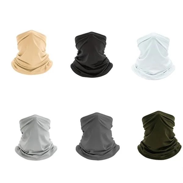 6-pack cycling headwear and scarf for UV protection, breathable 92% polyester 8% spandex, multi-color for cycling, fishing, and outdoor use