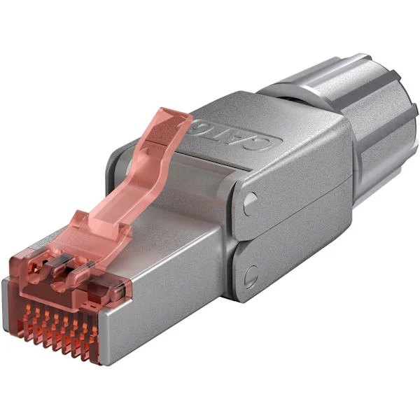 CAT 6 skärmad RJ45-kontakt STP, för verktygslös montering