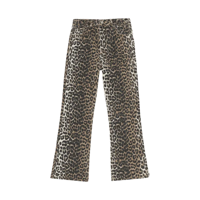 GANNI Jeans Betzy Cropped Denim Dam Flerfärgad 31