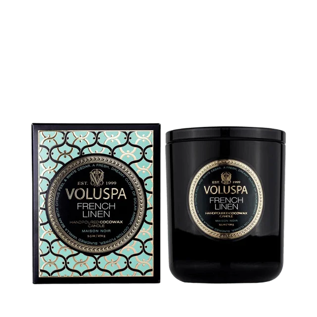 Voluspa Boxed Candle 60h French Linen Doftljus & rumsdofter Unisex 269 g