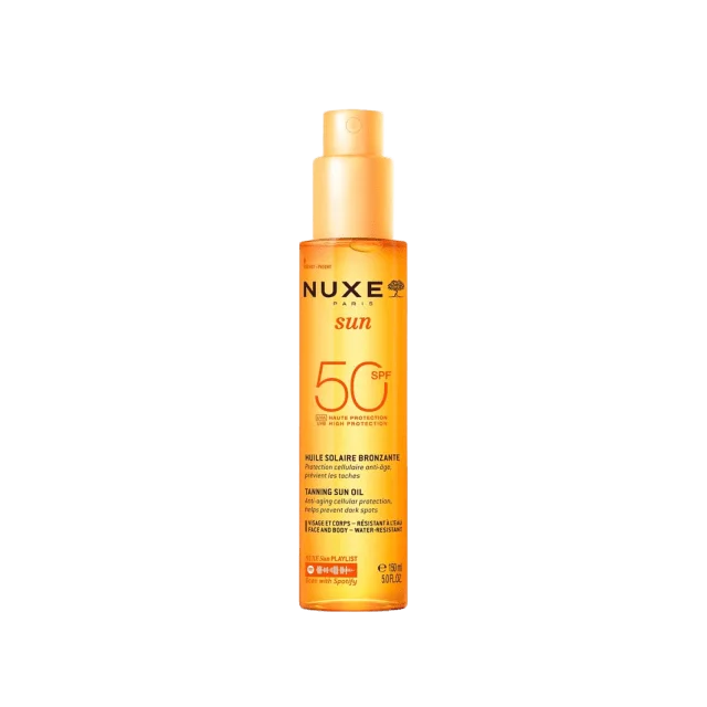 NUXE Sun Tanning Oil SPF 50 Brun-utan-sol Dam 150 ML