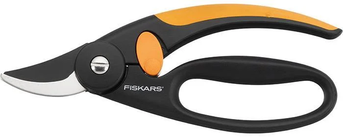 Fiskars P44 Rosesaks med fingerloop og sideskjær, Hageredskap