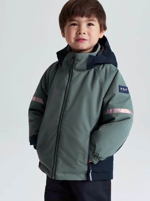 Polarn O. Pyret - Waterproof padded jacket ICY - green - Size: 74 - Children's clothing 6-9 Months