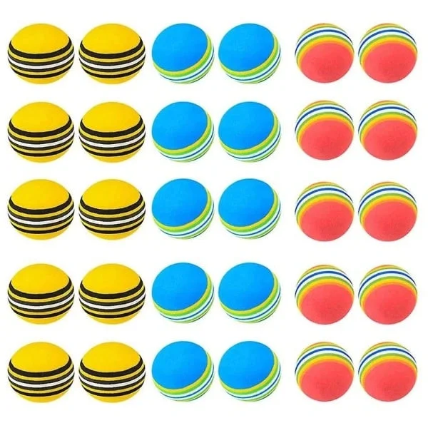 30 st golfbollar EVA golfträningsbollar mjuka golfbollar för golfträning inomhus och utomhus