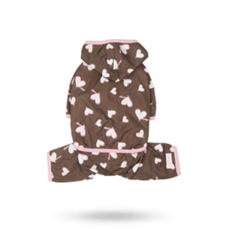 Puppy Angel - Sprinkle All-in-One Brown Regnoverall - Small - Regnkläder, regnjacka & regntäcke till hund