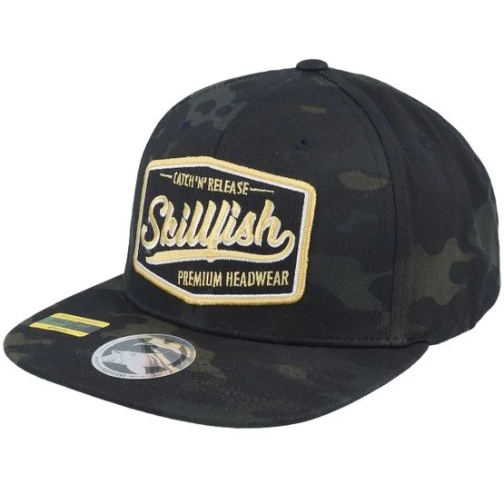 Skillfish - Camo snapback Cap - Premium Fishing Multicam Black Camo Snapback, Schwarz Camo, One Size, Baumwolle
