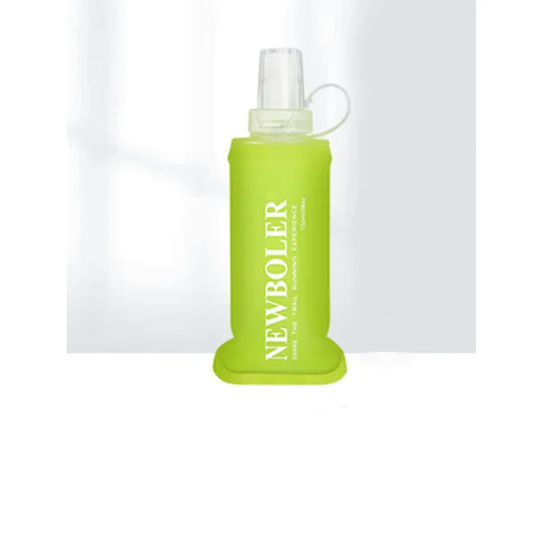 Soft flask, Foldable Water Bottle 150/250/500ml, soft water bottle – BPA-free, for marathon, Camping and Hiking green
