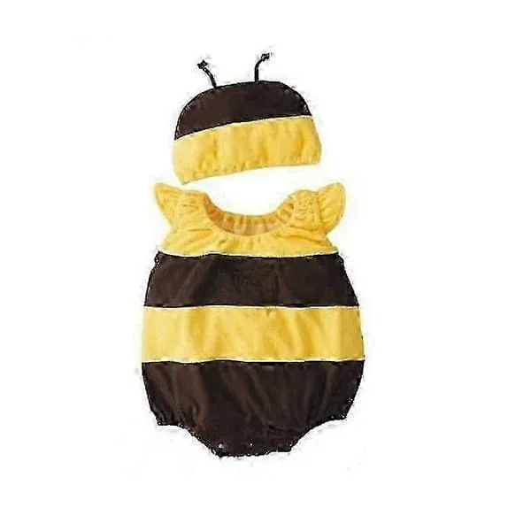 Ærmeløs baby-romper - Dejlig lille bi-dragt til børnenes kostumefest & fotografering 90cm
