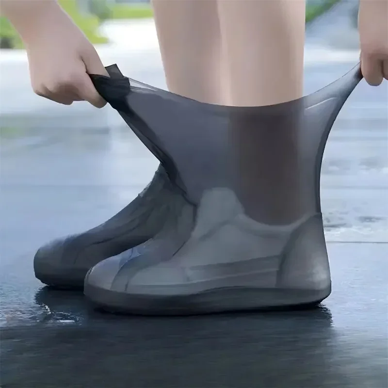 AliExpress - 1 Paar Gummi-Regenstiefel-Überschuhe für den Außenbereich, wasserdichte Silikon-Überschuhe, Regentag-Schuhüberzug, wiederverwendbarer 