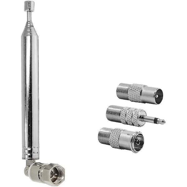 /NN/75 Ohm Teleskopisk DAB-Radioantenne til HiFi AV-modtager Minisystem, FM
