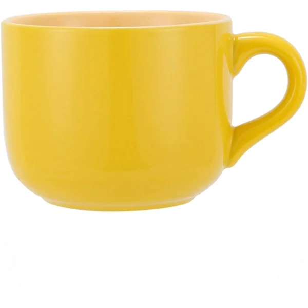 Porslin Stor Havregrynsmugg - 23 Ounces(680mL) Bred Kaffeemugg, Frukostkopp och Soppskål, Mikrovågsugn och Diskmaskinssäker, Keramisk Mugg för Mjölk, 