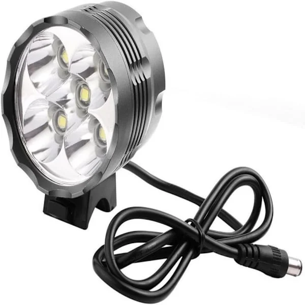 Motorcykel LED Extraljus, Dubbla Användningsområden Designade För Bekvämlighet Och Superstarka 5 LED CREE XM-L T6 8000 LM, Aluminiumlegeringsskydd För