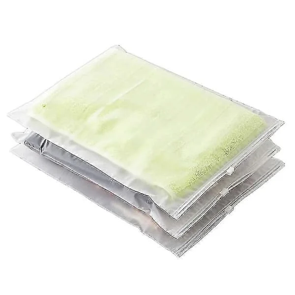 20 stk. frostede poser med glidelås for klær, gjenlukkbare plastposer for oppbevaring av klær 30X40CM