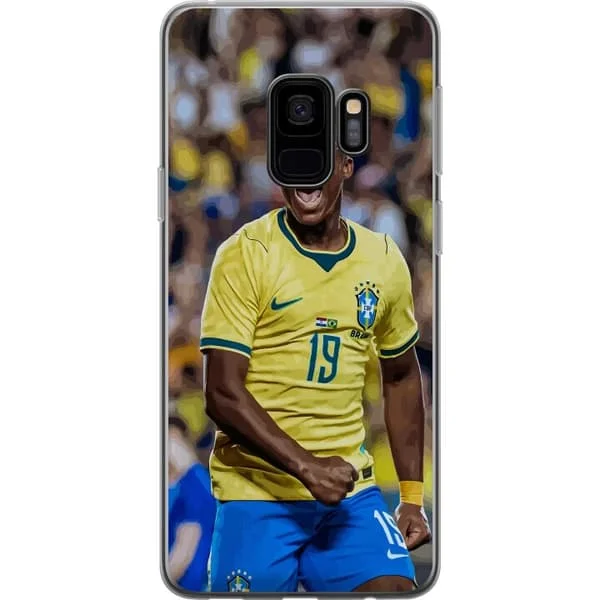 Yhteensopiva Puhelinkuori Samsung Galaxy S9 Endrick juhlistaa Brasilian maajoukkuepaitaa vahvalla energialla ja keltasinisillä väreillä