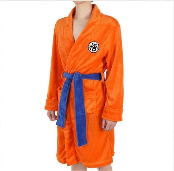 Flanellmorgonrock för män Badrock Pyjamas Cosplay Vinter Varm Sömlös Tecknad Par Sovkläder Wukong Badrock Wukong Badrock