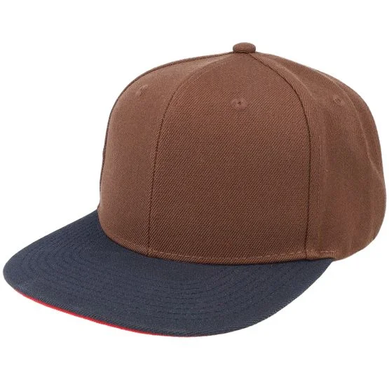 Equip - Brun snapback Caps - Brown/Navy/Red Snapback @ Hatstore