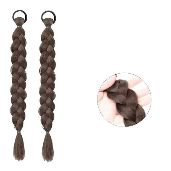 Pair of Ponytail Extensions - Natural Look Clip-in Hairpieces