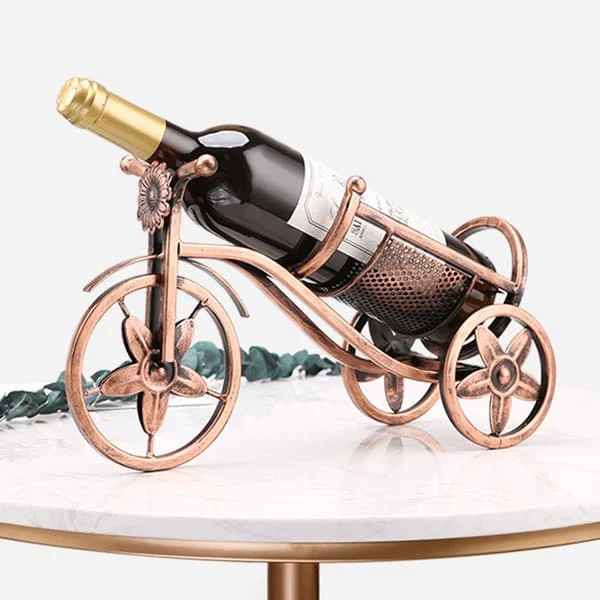 Vinflaskeholder, kreativt vinstativ til en flaske cykel Sh