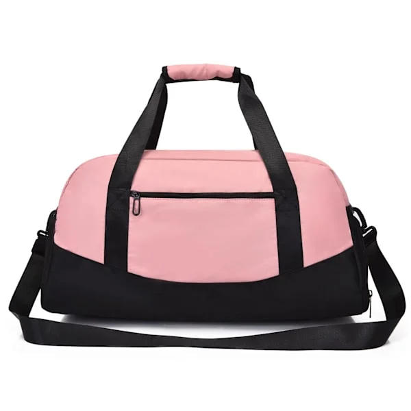 Gym Bag for Women and Men, Travel Bag with Shoe Compartment and Wet Pocket, Travel Bag, Duffel Bag, Cabin Bag, Overnight Bag (Pink)