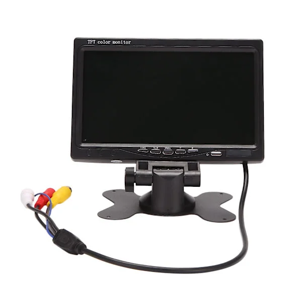 12v-24v 7 tums TFT LCD Färg HD-skärm för bil CCTV backkamera backkamera bil Ele