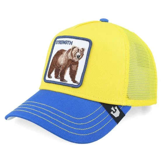 Goorin Bros. - Yellow - trucker - Cap - The Strong Bear Fab Farm A-Frame Trucker - Hatstore