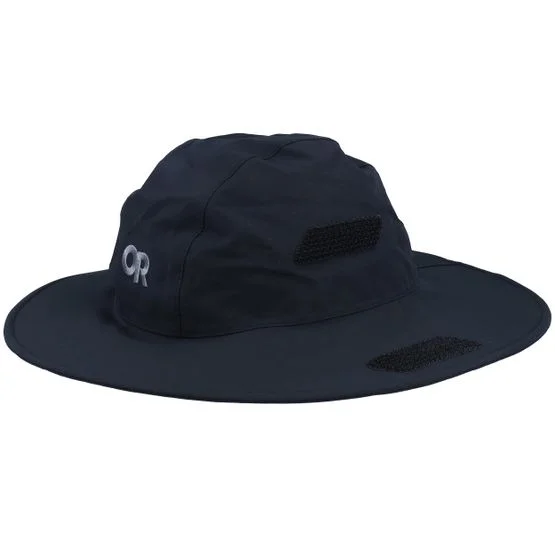 Outdoor Research - Seattle Rain Hat Black Sun Hat Sunhat Black Hat - @ Hatstore