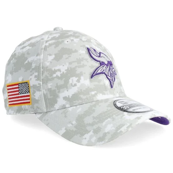 New Era - NFL Camo fitted Czapka Z Daszkiem - Minnesota Vikings 39THIRTY NFL Salute To Service Camo Fitted @ Hatstore