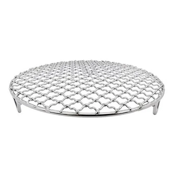 Rund grillnät med fot grill grillnät kylställ ångugn Diameter 29,5 cm