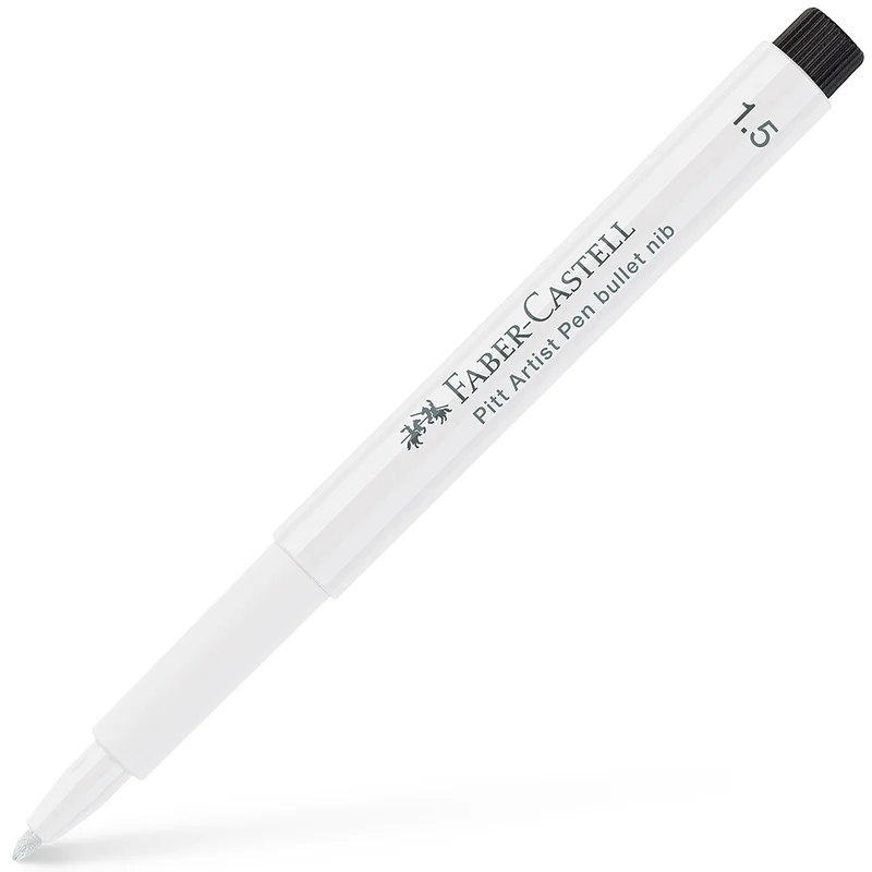 Faber-Castell India Ink Pitt Artist Pen White 1.5 mm