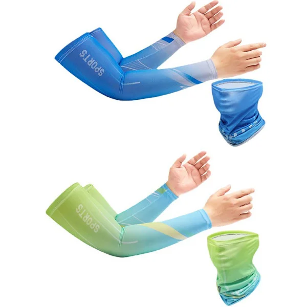 UV-beskyttende kompressionsarm sleeves, skridsikre kølende arm sleeves til løb, cykling, basketball, golf, udendørs aktiviteter, mænd, kvinder