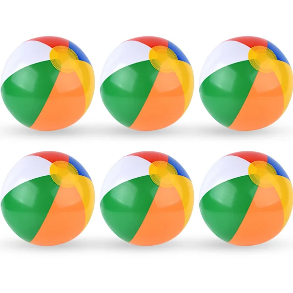 Beach Balls Inflatable Beach Toys Rainbow Beach Ball Bulk for Family Swimming Pool Beach Party Summer Games