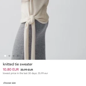 Knitted tie sweater Gina