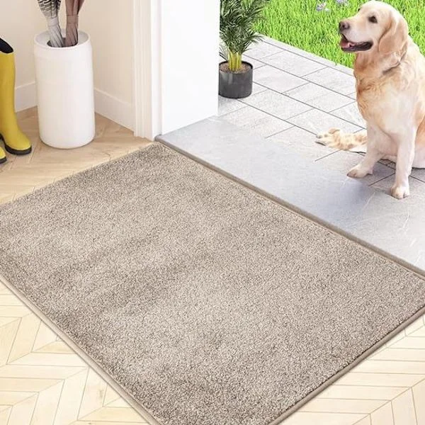 Støvfanger Gulvmatte – Dørmatte – Utendørs Dørmatte – Innendørs Dørmatte – Absorberende Inngangsmatte – Egnet for Hunder