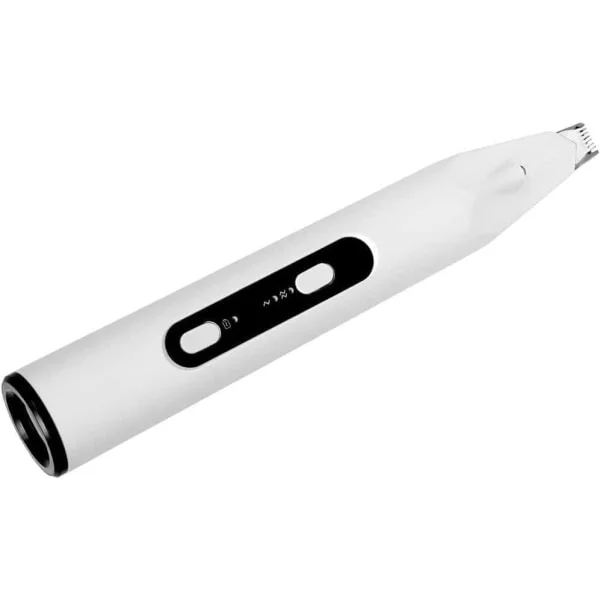 Katte Klipper, Hunde Barbermaskine, Støjsvag, USB Genopladelig, Med LED Lys & UV Lampe, Hår/Pote Klipper/Barbermaskine til Hund, Kat, Kæledyrspoter, 