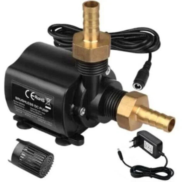 Mini 12V 800L/H 4.5M Vattenpump, 15W Dränkbar Liten Vattenpump, Dammpump, Fontänpump, Vattenpump, Akvariepump, för Trädgårdar, Akvarier