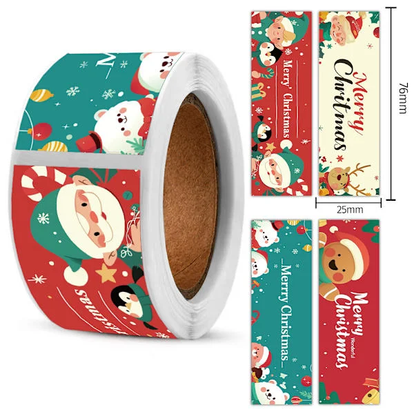 2 rullar jul-washi-tejp, förpackningstejp-set, dekorativ washi-tejp, julklappsdekorationstejp, julklistermärkesrulle