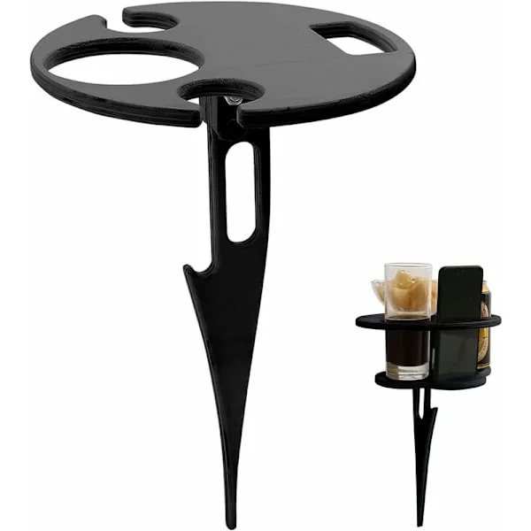 Beach Table, Picnic Wine Rack, Foldable Portable Wine Table, Foldable