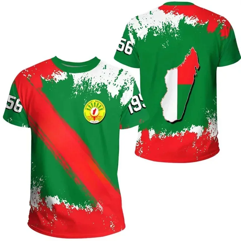 AliExpress - Madagascar Drapeau 3D Imprimé T-shirts Hommes Casual Football À Manches Courtes T-shirts Enfants Sport Jersey Nouveau D'été Vintage Tops